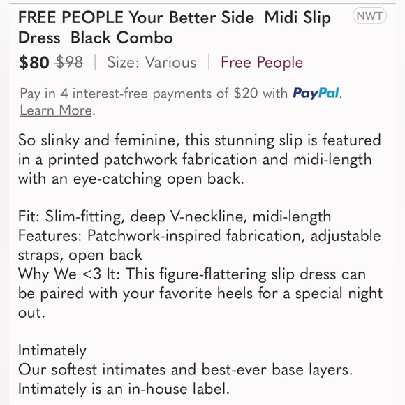 Your better side slip dress black combo - Picture 6 of 6